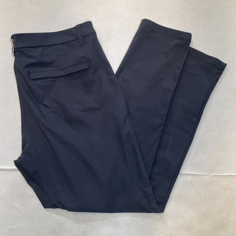 Lululemon Commission Pants Men's Size‎ 34 Warpstreme Dark Gray Slacks Stretch